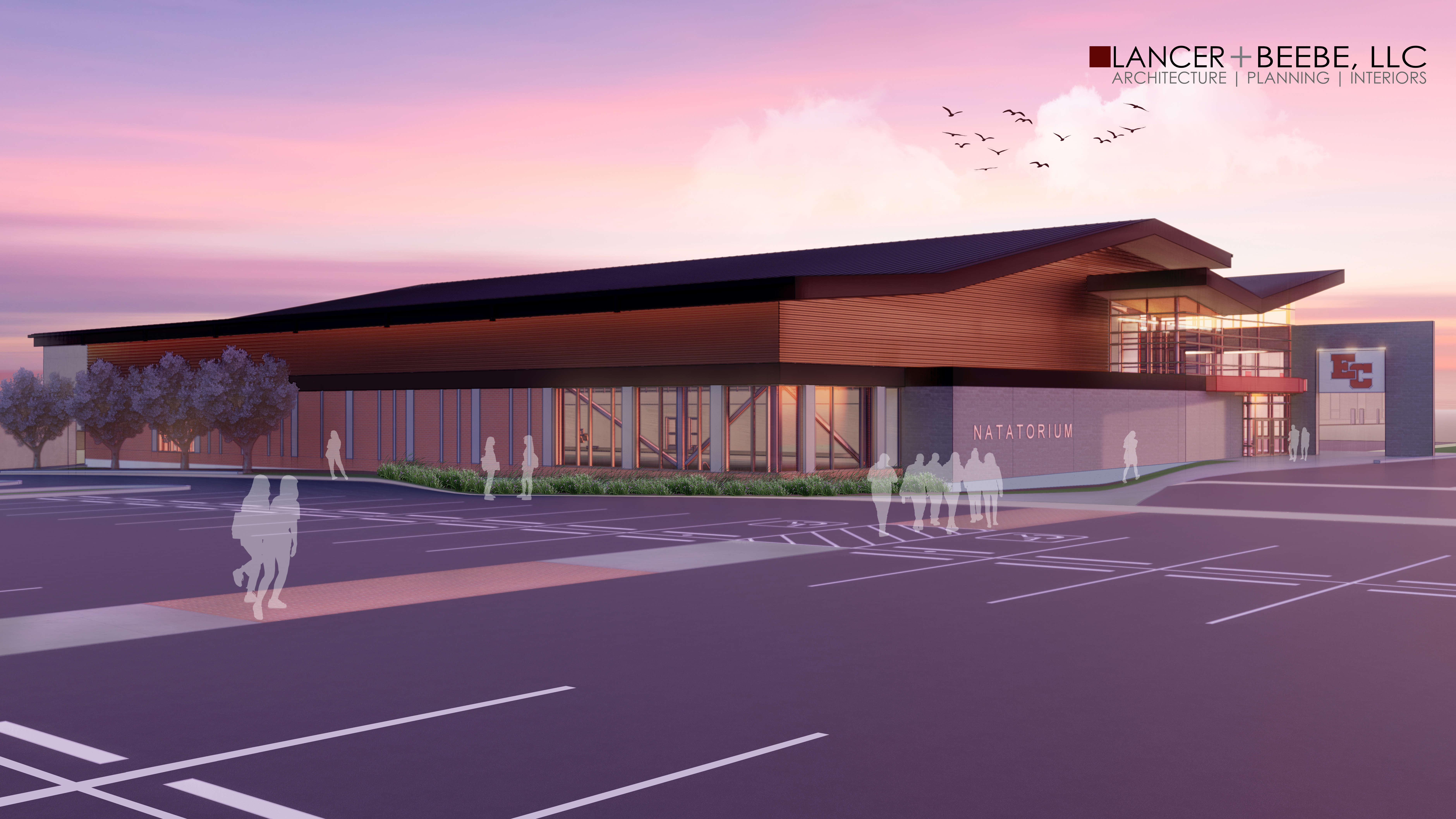 Natatorium Exterior Rendering