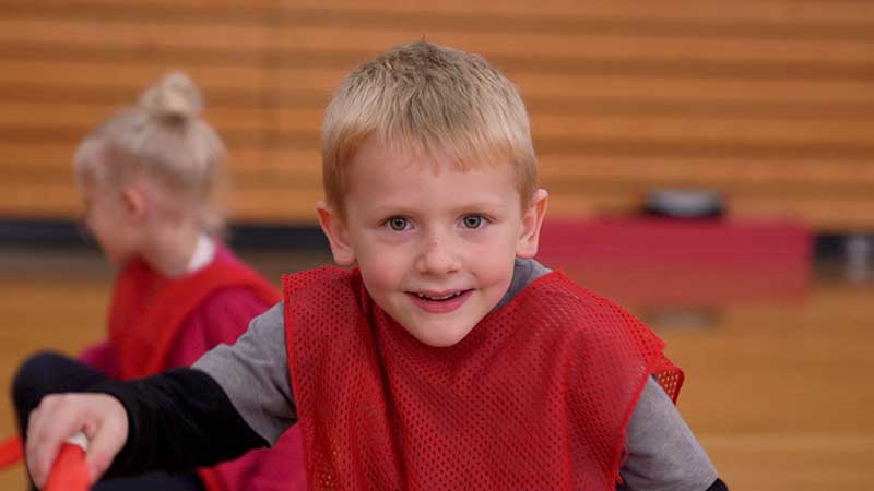 Young Student in Physical Education Class